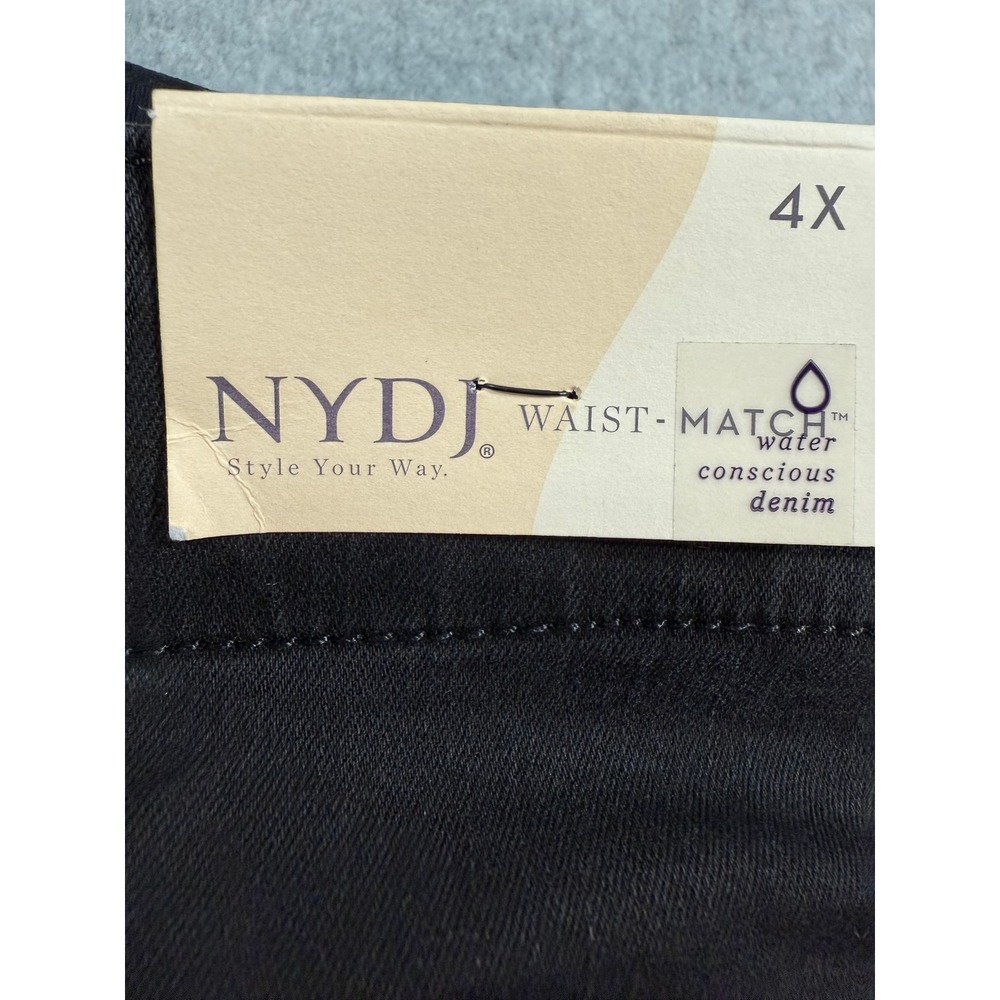 NYDJ 4X Black Bootcut Jeans NWT Lift Tuck Stretch Plus Size 26 28 High Rise - Picture 5 of 17